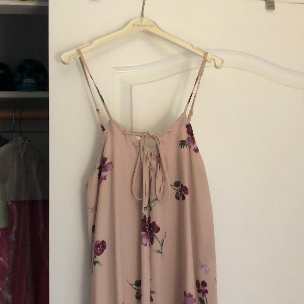 lavender floral mini dress (S)